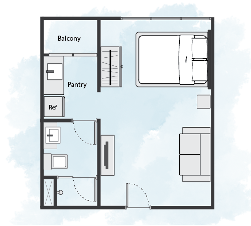 Room Layout for studio type